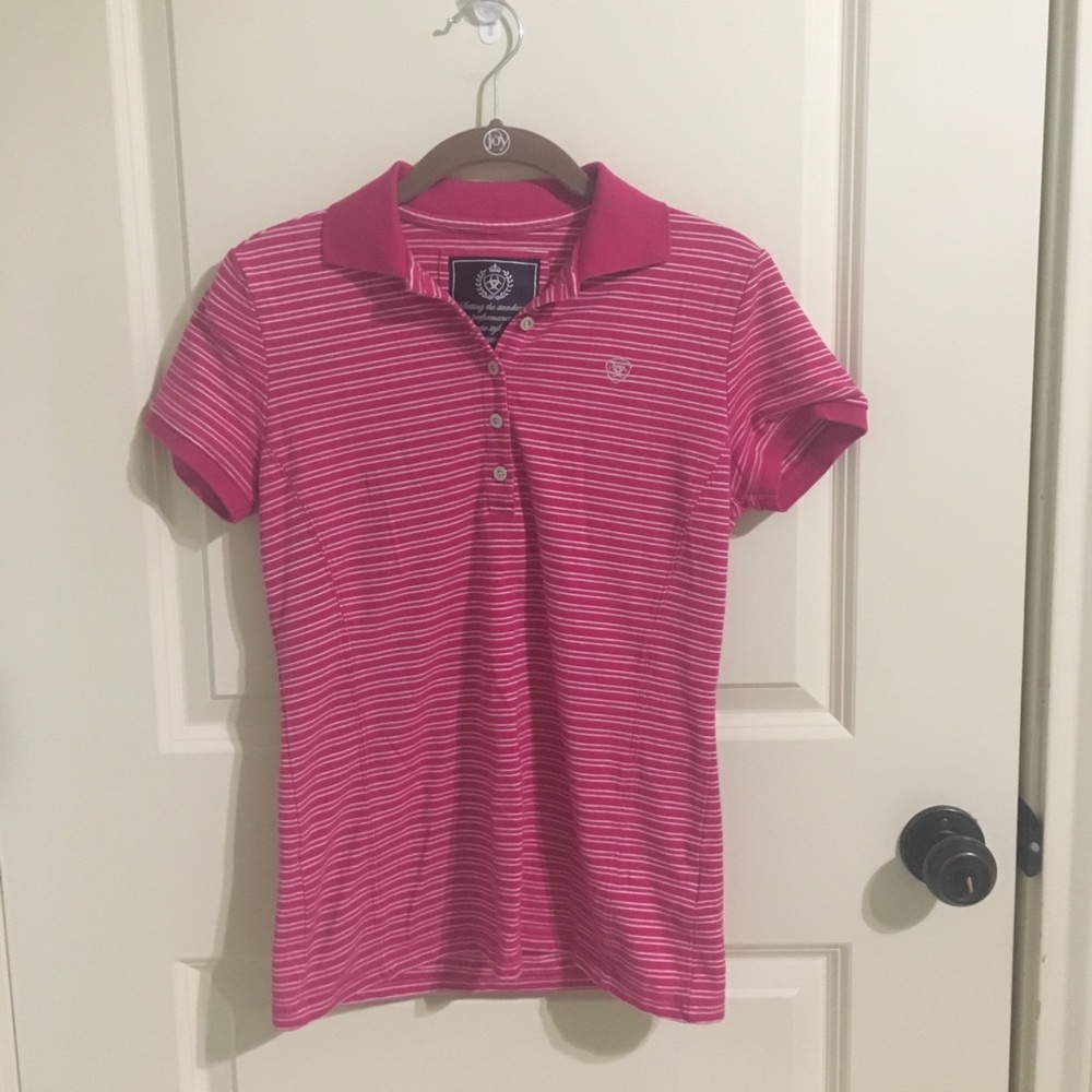 Striped Ariat Riding Polo
